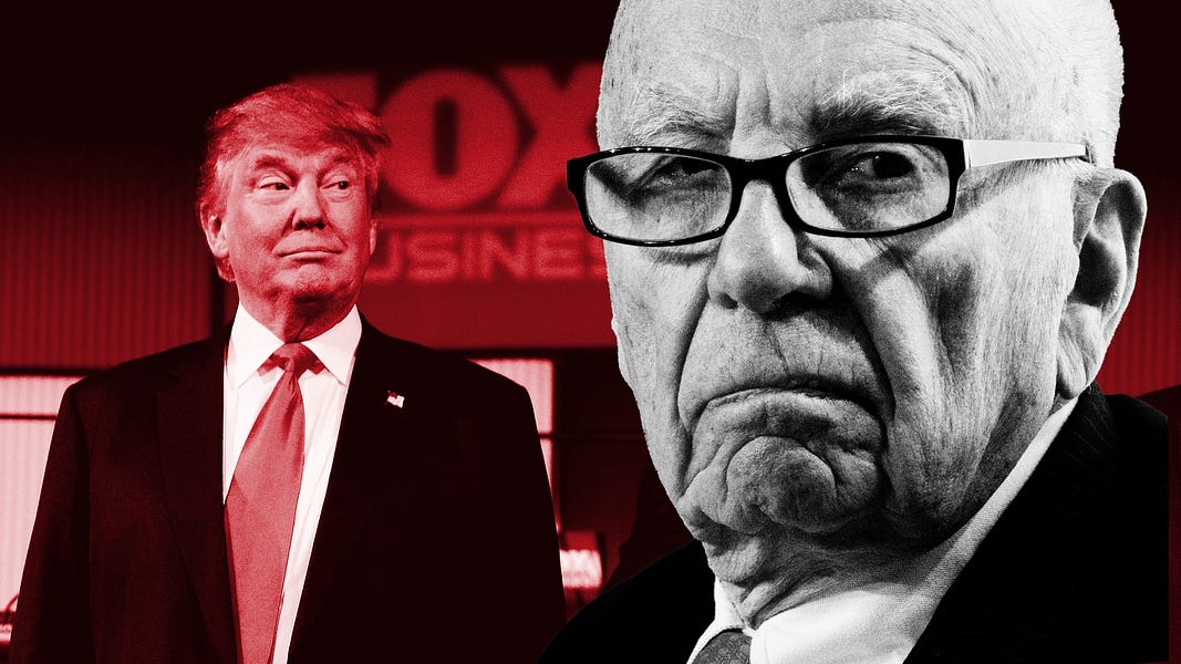 Murdoch's Dominion 'Admission' Is His Calculated Way of Neutering His Pro-Trump Fox Anchors, or FIRING Them.