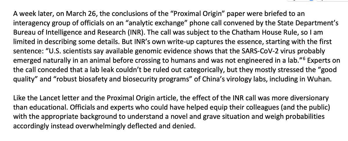 Do Politicians Ignore NIH Ties with Wuhan Lab to Protect Biodefense "Contract Racket"?