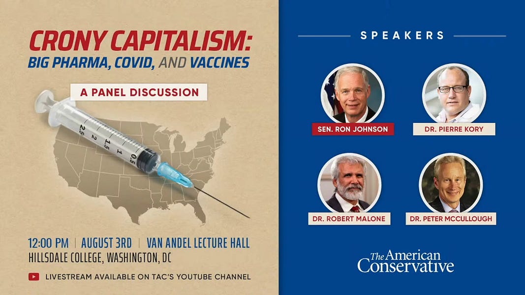 "Crony Capitalism, Big Pharma and Vaccines"
