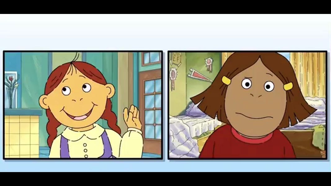 No More TV for Children: Francine Tells Muffy Why She Should Wear a Mask