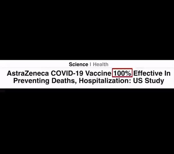 the receipts on vaccine efficacy