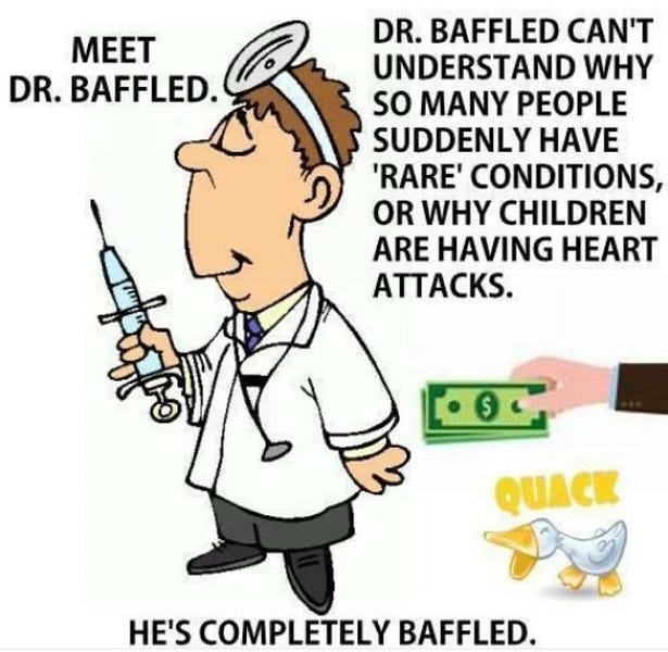 COVID Satire/Memes/Jokes: Vaccine Side Effect Memes (Meet Dr. Baffled!)