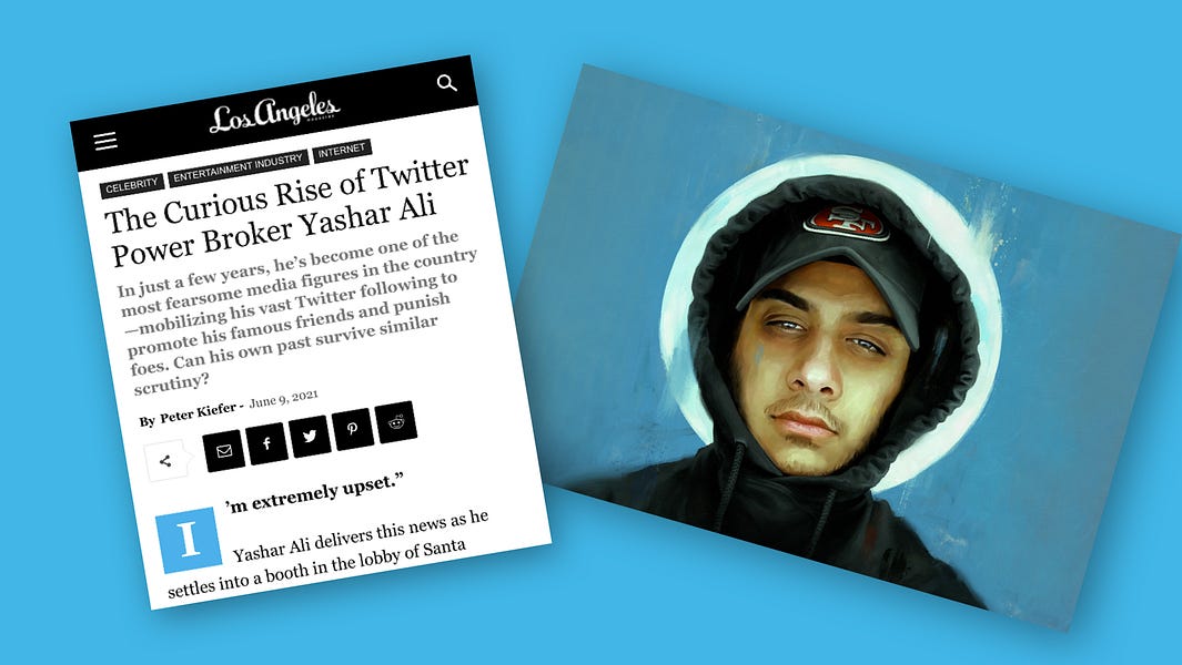 Yashar Ali is ready to talk about that magazine profile