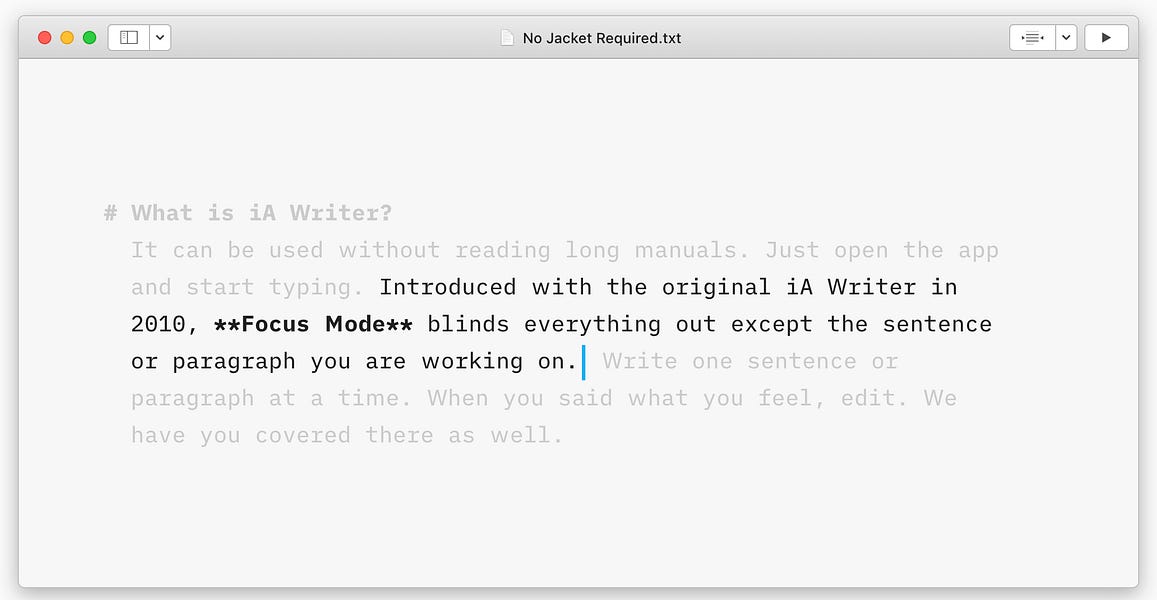 Try this simpler way to write - by Jeremy Caplan