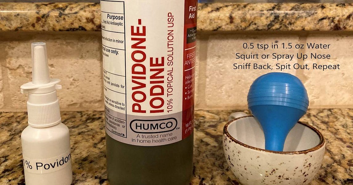 10 PovidoneIodine (PI) (Betadine) or Hydrogen Peroxide (HP) are