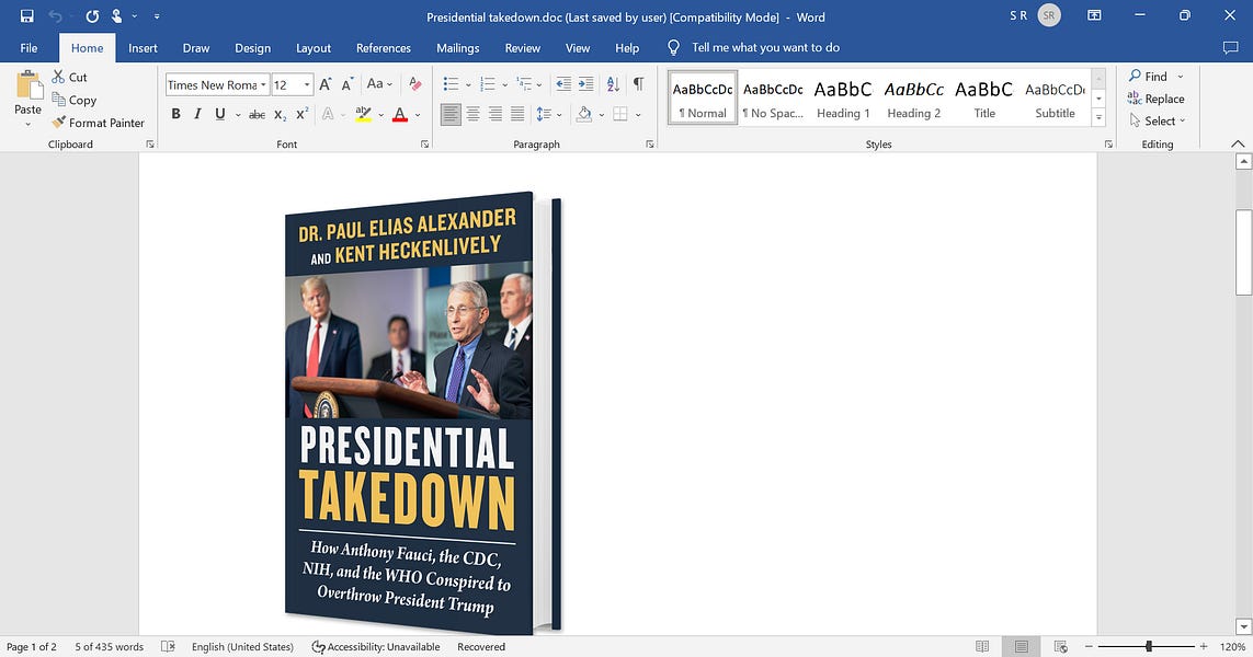 I ask you to consider my book 'Presidential Takedown' as a Christmas