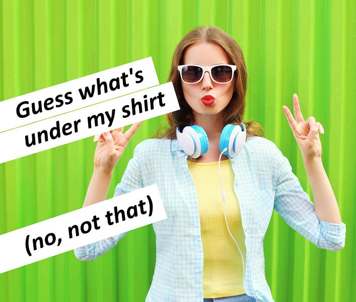 It's a Secret Undershirt Chest Rub! by Leslie Hedrick