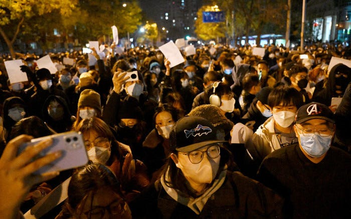 Demonstrations Thin End of Wedge in Iran, China
