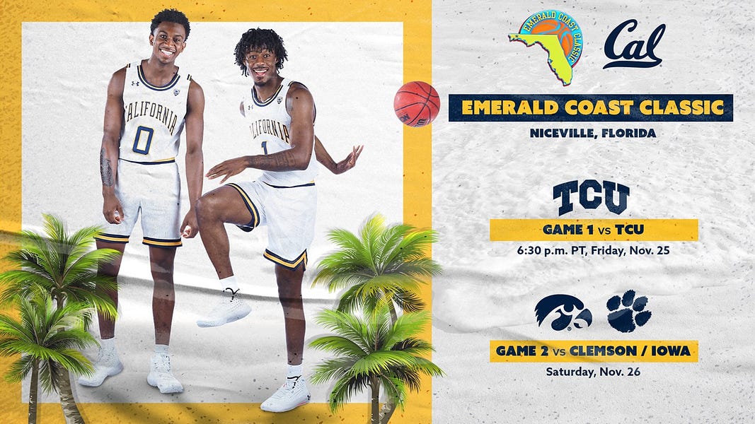 Cal Men's Basketball has field set for 2022 Emerald Coast Classic