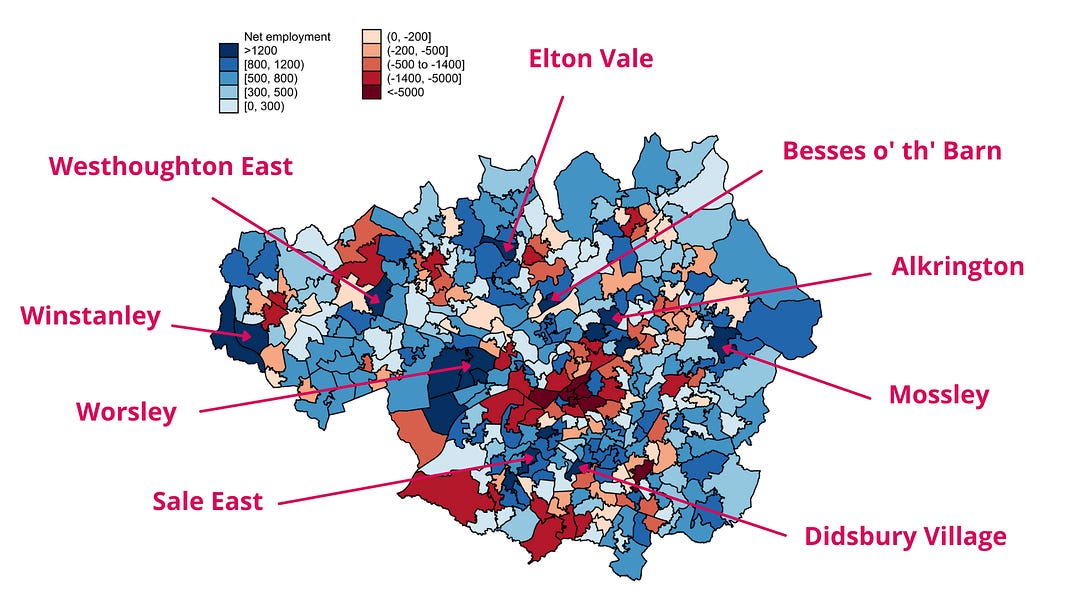 Didsbury, Sale, Worsley? A model predicts the winners and losers from