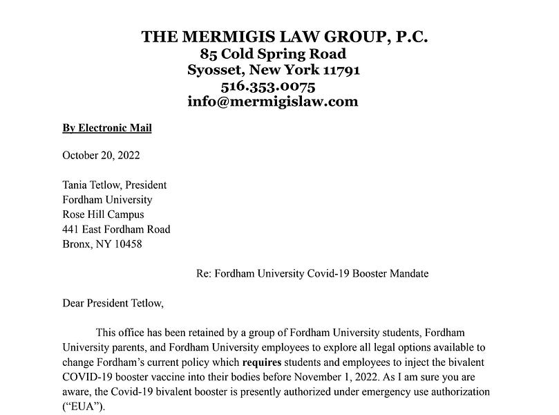 Fordham Mandated The Bivalent Booster The Deadline Is November 1st  fordham-mandated-the-bivalent-booster-the-deadline-is-november-1st