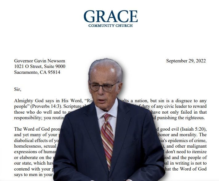 John MacArthur Releases Scorching Open Letter to CA Governor Gavin Newsom