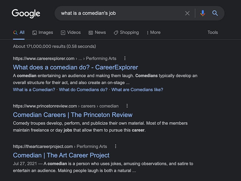 What Is A Comedian's Job, Anyway? - by Sean L. McCarthy