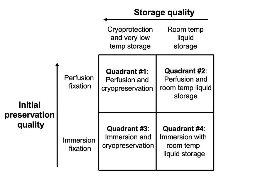 Four approaches for longterm fixationbased brain banking