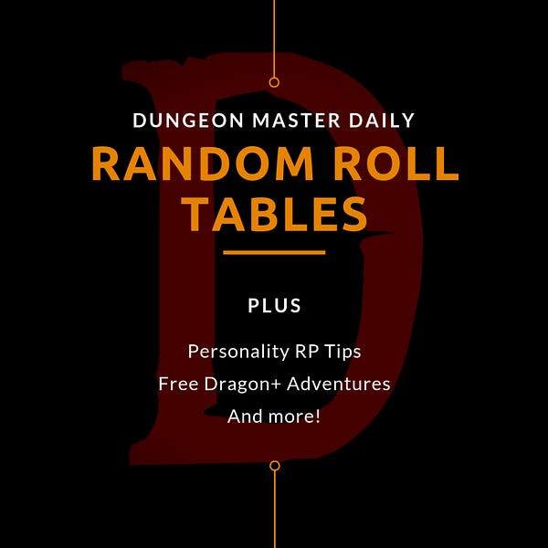 Random Roll Tables - by Maximilian Hart - d20 Digest