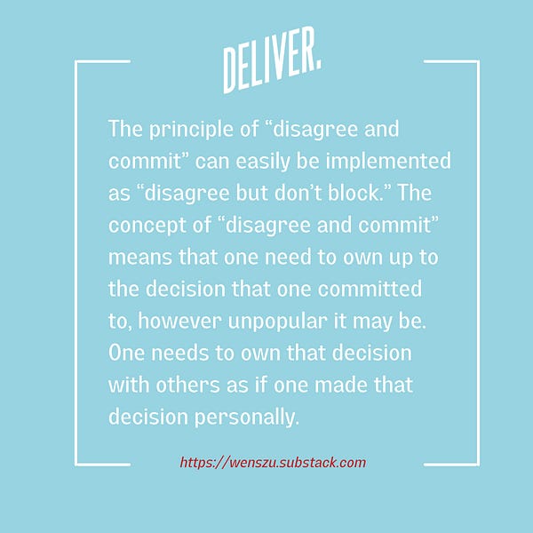 The true meaning of quot disagree and commit quot by Wen Szu Lin