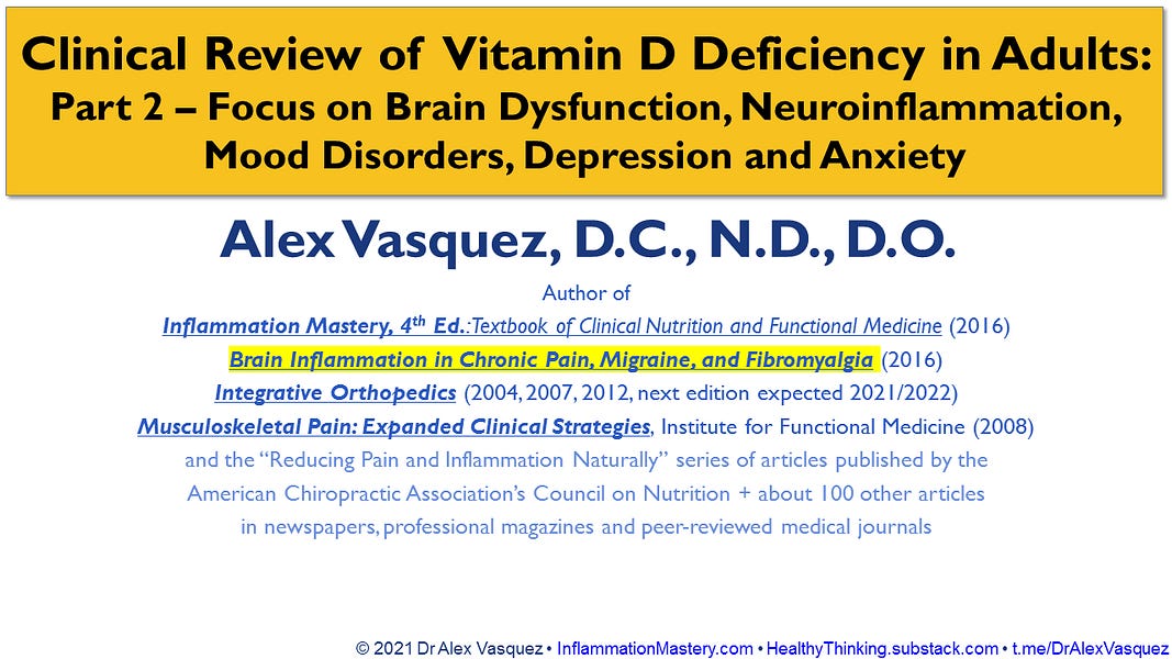 Shared post VitaminD deficiency can cause/exacerbate