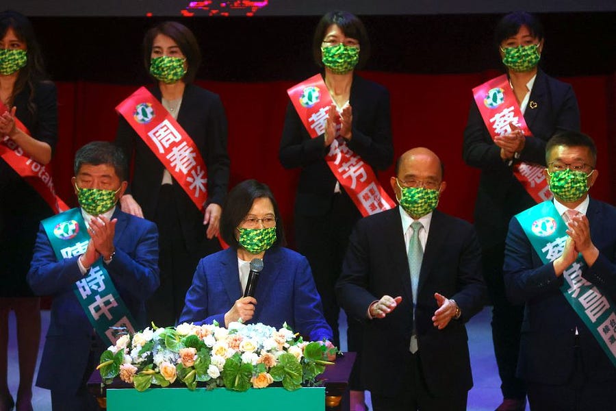Taiwan’s Tsai headed for lame duck status in local elections