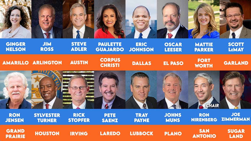 About Texas' Big City Mayors Texas' Big City Mayors