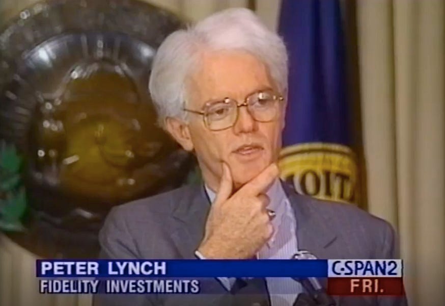 Legendary stock picker Peter Lynch made a remarkably prescient market