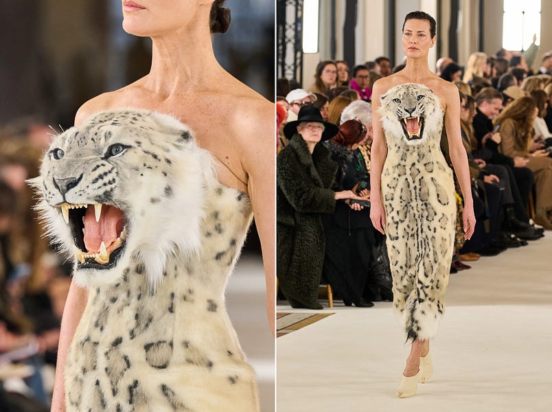 Schiaparelli's lion dress