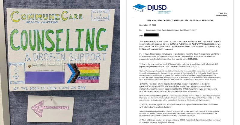 Read more about the article REVEALED: California school district @DJUSD reportedly facilitating gender trans