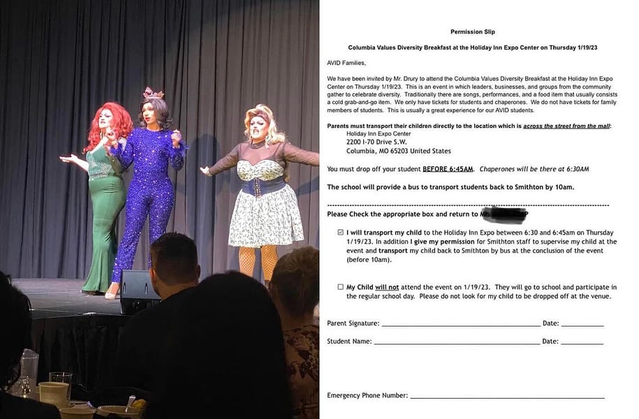You are currently viewing After our breaking report about a school taking kids to a drag show without info