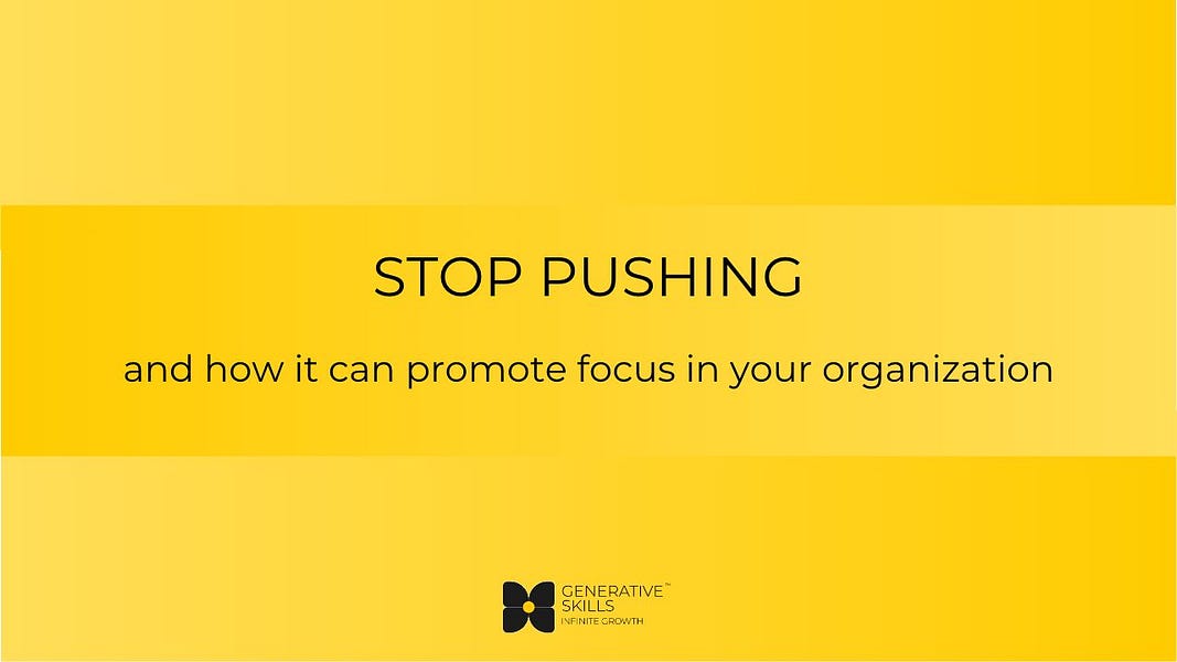 Stop Pushing by Lidor Wyssocky Generative Communication