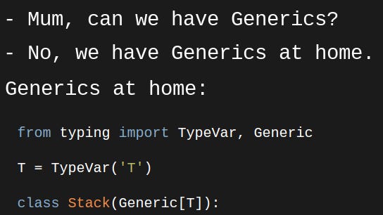 Python Generics Examples : Variance of generic types in Python – YVLUHI