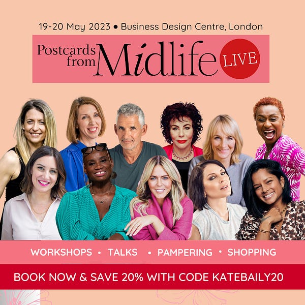 Postcards from the Midlife Live by Kate Baily