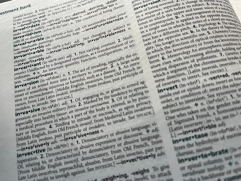 Look It Up In The Dictionary By Julie Mosow