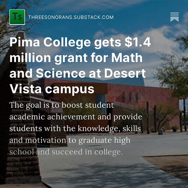 Pima College gets 1.4 million grant for Math and Science at Desert