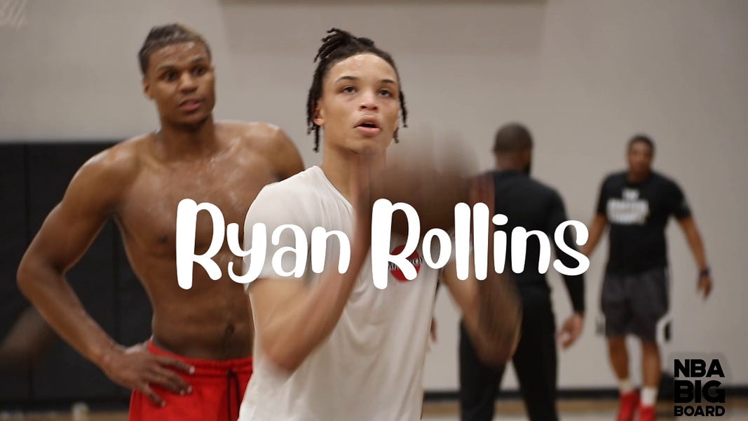 NBA draft workout Ryan Rollins by Rafael Barlowe