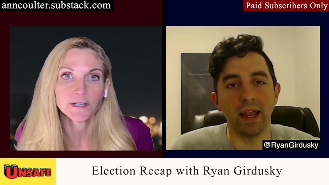 VIDEO: Election Recap with Ryan Girdusky - by Ann Coulter