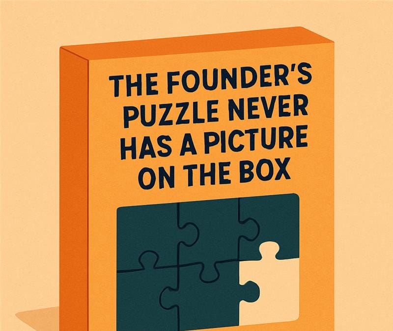 The Founder's Puzzle Never Has a Picture on the Box