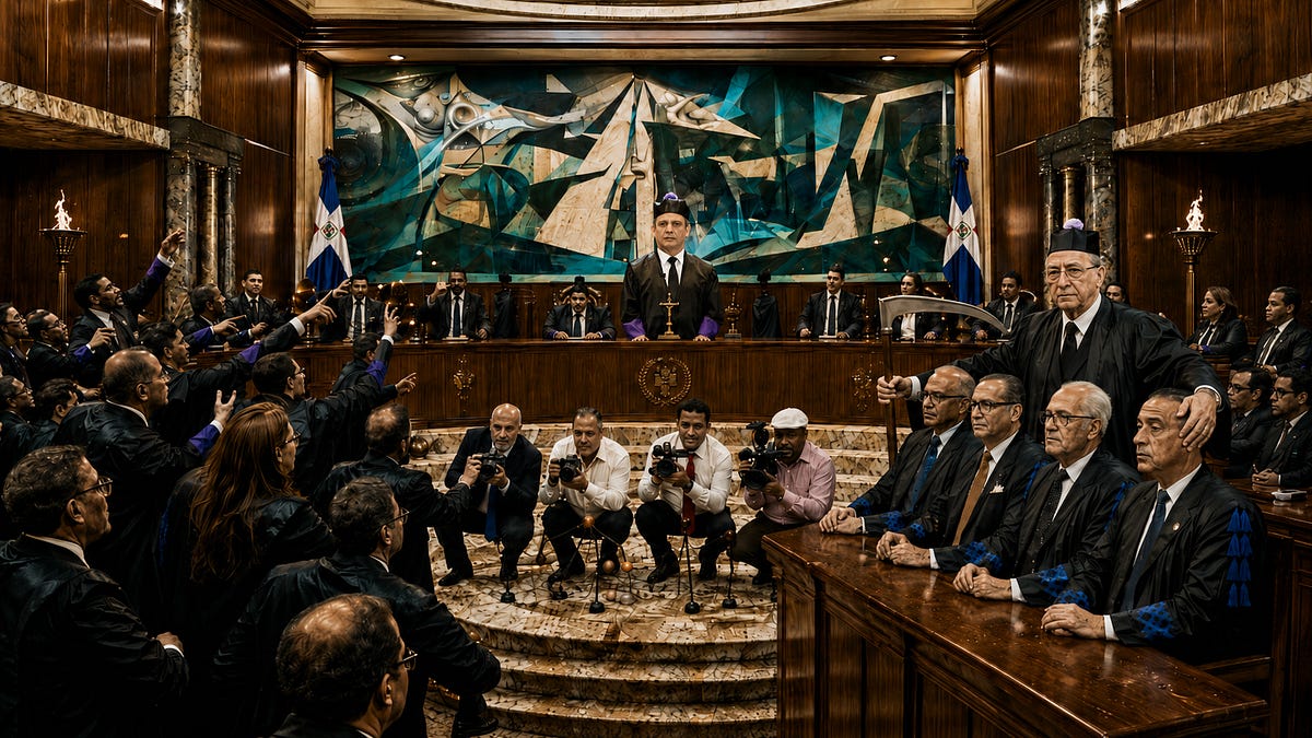 La partitura ensayada: la crisis judicial dominicana en tres tiempos