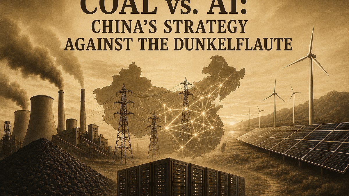 Coal vs. AI: China's Strategy Against the Dunkelflaute