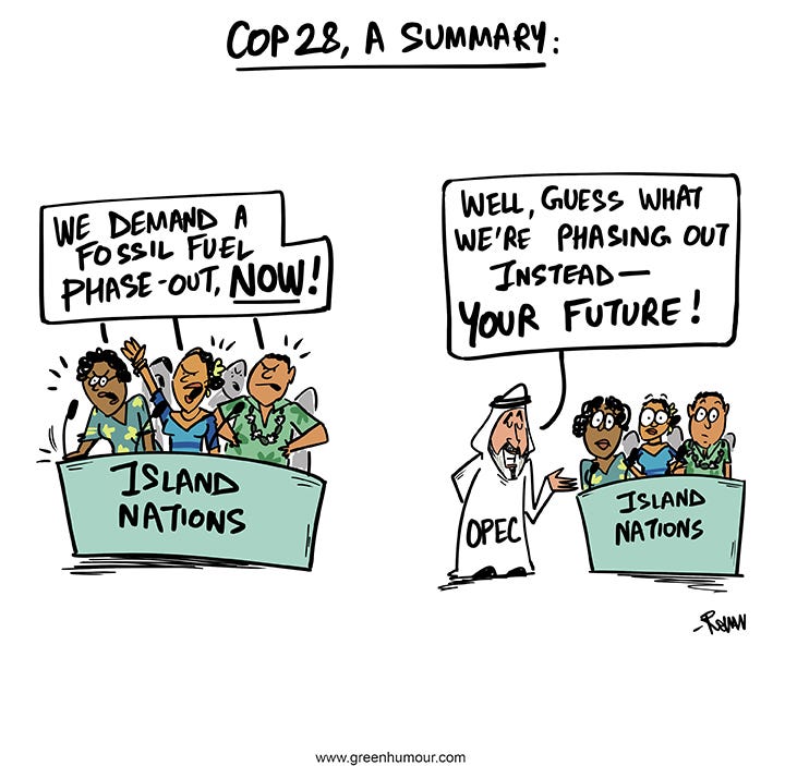 Welcome to the COP 28 Dubai - Green Humour