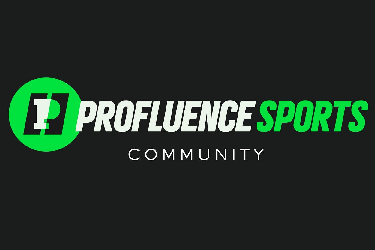 Profluence Logo Profluence Sports by Andrew Petcash | Substack