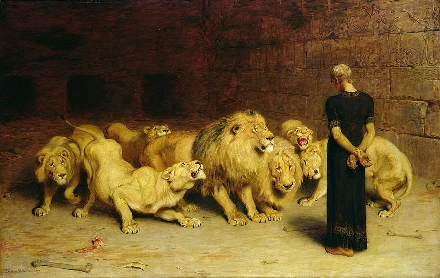 Daniel In The Lions Den by Briton Riviere | Daniel and the lions, Biblical  art, Lions