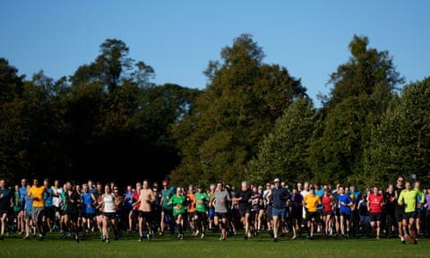 A Parkrun in September at Bushy Park in London.