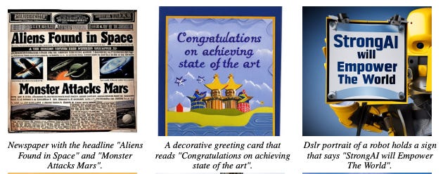 screenshots of glyphcontrol output