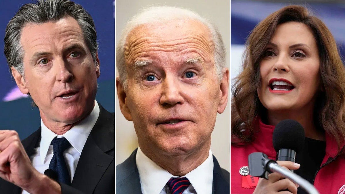 Democrats preparing 'just-in-case scenarios' to 'succeed Biden' in 2024,  Newsom and Whitmer among contenders | Fox News