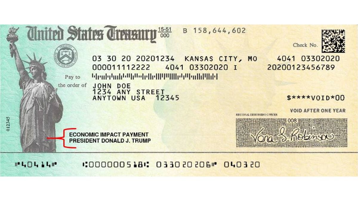 Here's what the stimulus checks with Trump's name may look like | CNN Politics Here's what the stimulus checks with Trump's name may look like | CNN Politics