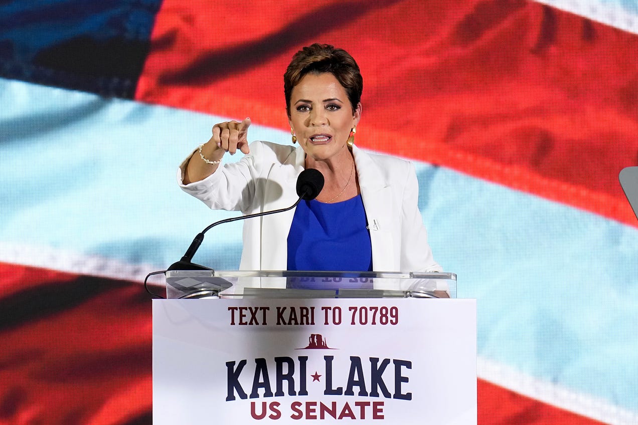 Kari Lake begins Senate campaign as she keeps fighting her loss in the last  election | AP News