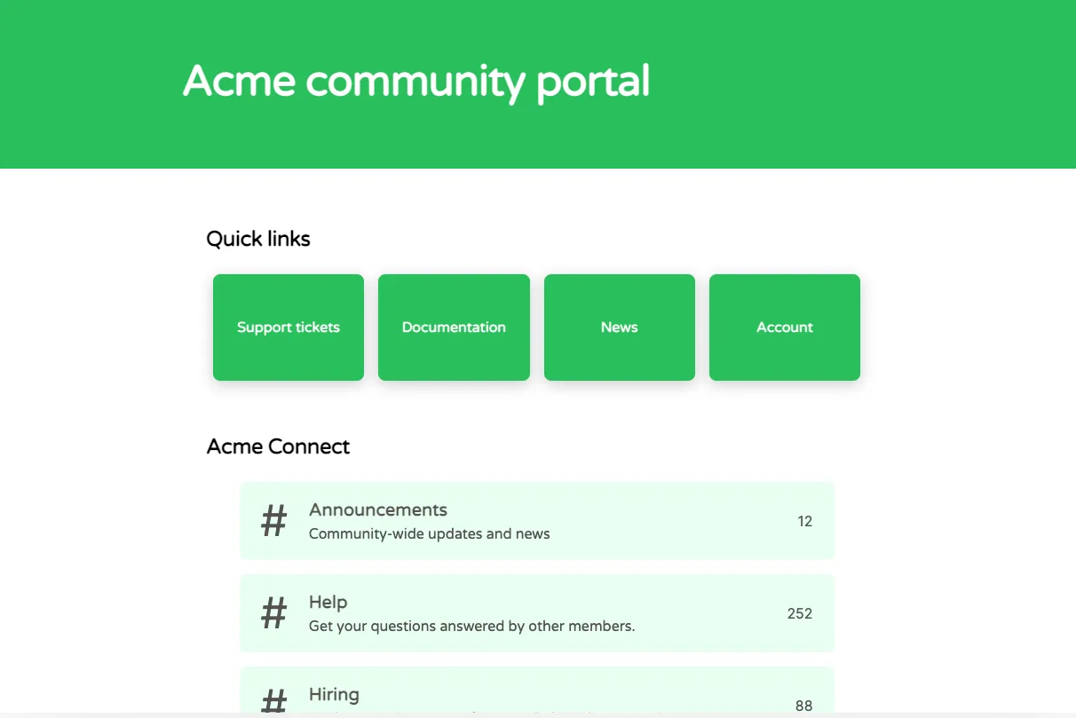 acme community portal example