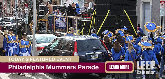 Mummers are a Philadelphia tradition on New Year's Eve. 