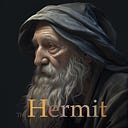 Logo for The Hermit Podcast