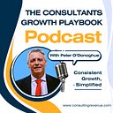 Logo for The Consultants Growth Playbook Podcast