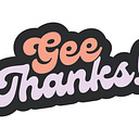 Logo for Gee Thanks, Just Bought It! with Caroline Moss